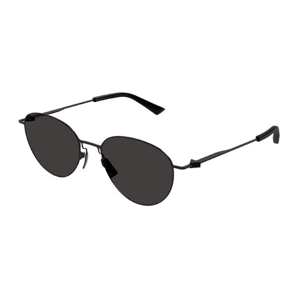NEW BOTTEGA VENETA BV1268S 001 BLACK GRAY ROUND SUNGLASSES BOTTEGA VENETA